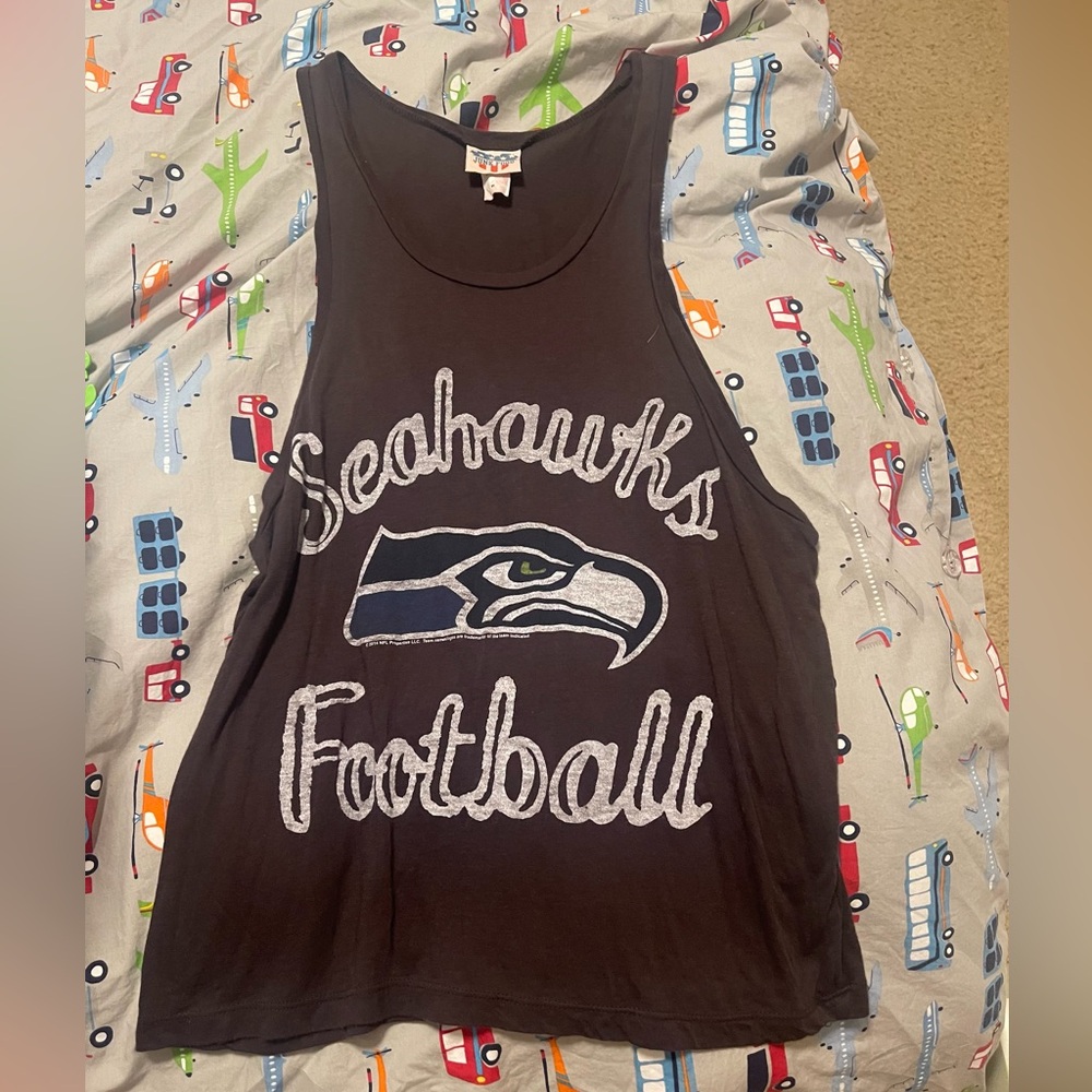 Junk Food Women’s Seahawks football muscle tank top medium Seattle